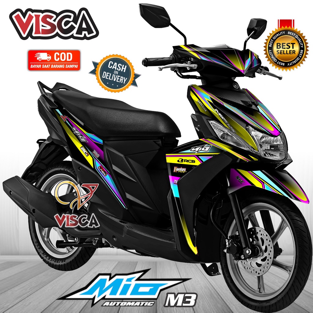 Decal Mio M3 125 Full Body Stiker Mio M3 125 Full Body Striping Mio M3 Variasi Racing