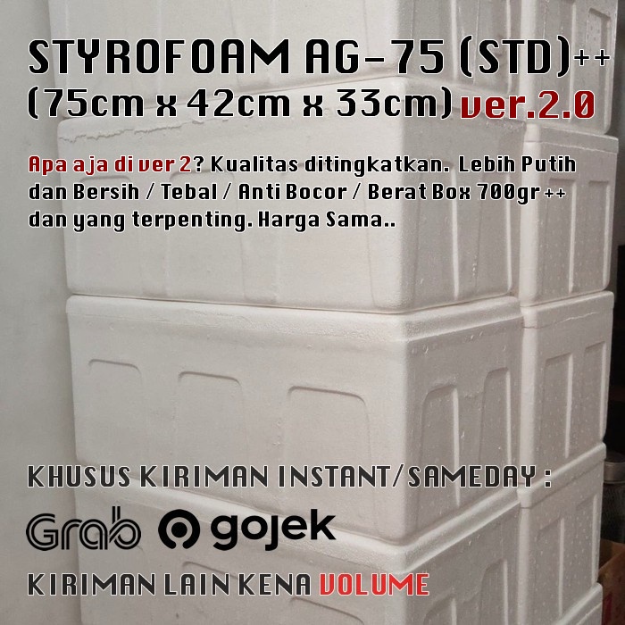 

✨LARIS✨ -Styrofoam Box AG75 Standard- 1.2.23