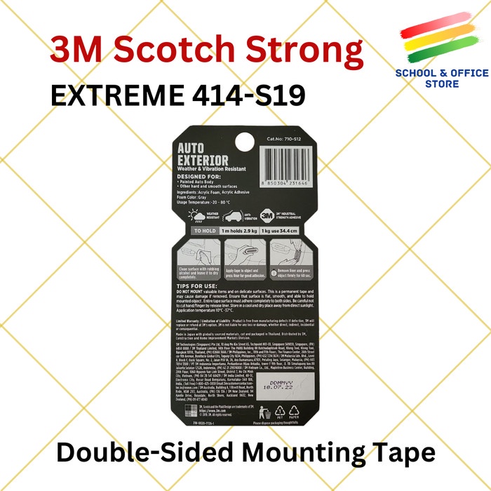 

3M Scotch VHB Strong Double Tape Extreme / Outdoor Mounting Tape