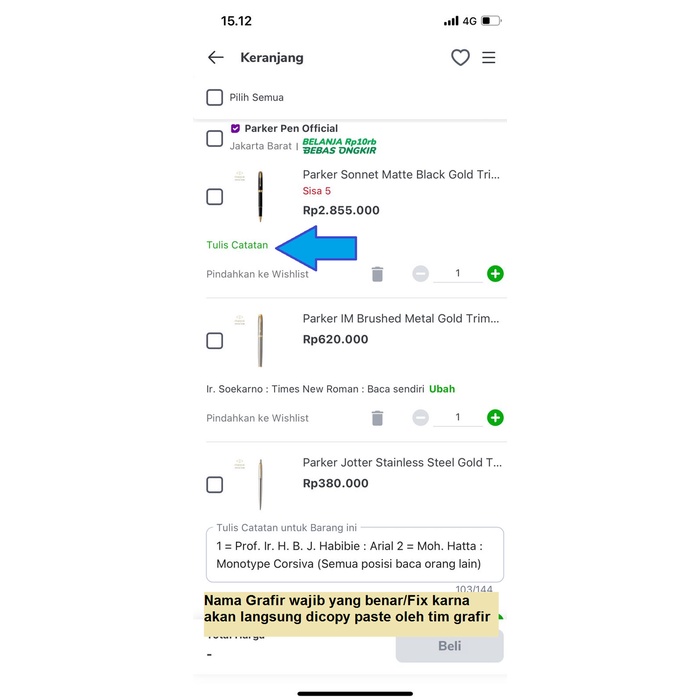 

[Terbaru]Promo Parker Jotter Stainless Steel Gold Trim Ballpoint - Tambah Grafir