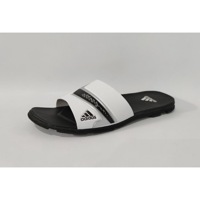 DRB SANDAL PRIA SELOP NITROCHARGE/sandal pria/sandal santai/sandal selop - PUTIH HITAM, 39