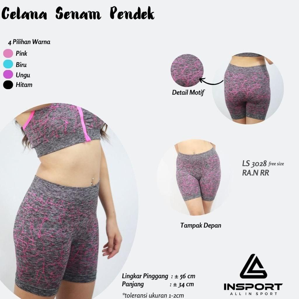 Fortunesong - Setelan Senam Legging dan Sport Bra by Insport, Baju Senam Sexy Free Size
