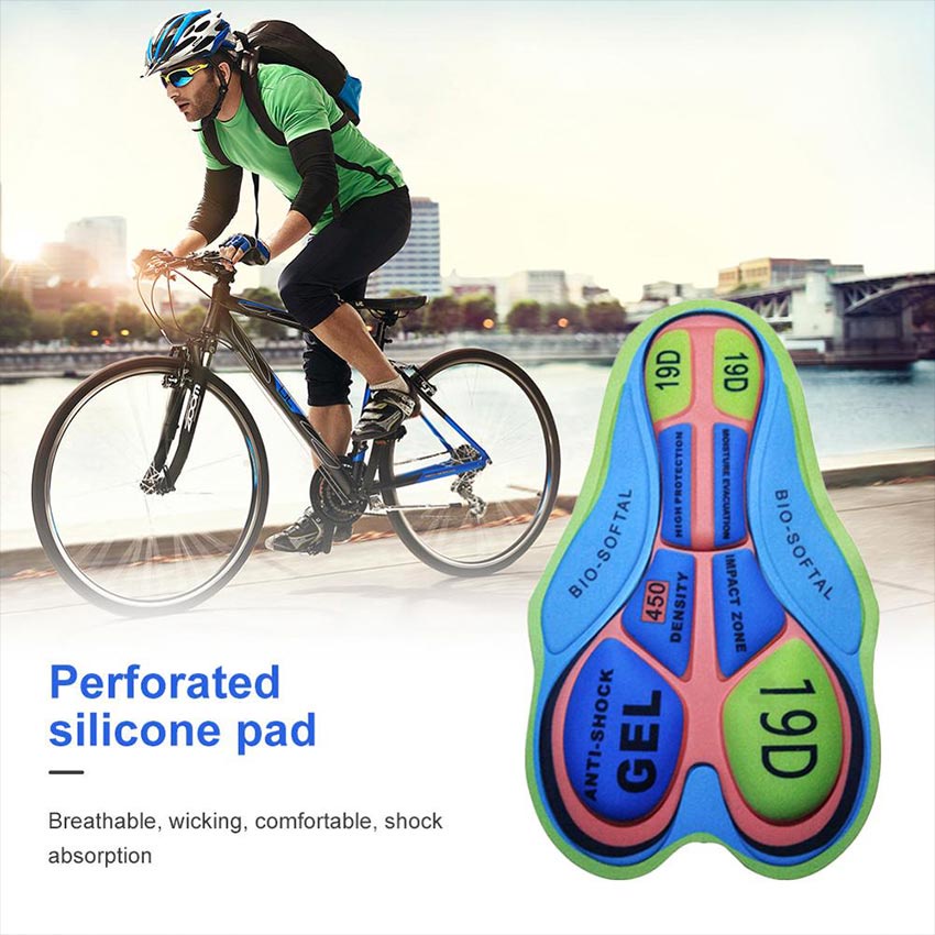 3D Pad Bantalan Celana Pendek Bahan Breathable Untuk Celana Pendek Olahraga Sepeda Dengan Bantalan Empuk Cycling Short Pant