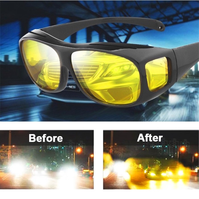 Kacamata HD Vision Polarized Anti Silau UV Google Sepeda Motor Mobil