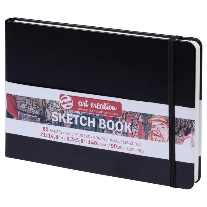 

Talens Art Creation Sketch Book Black Hard Cover / Sketchbook Hard Cov - 12x12cm Red