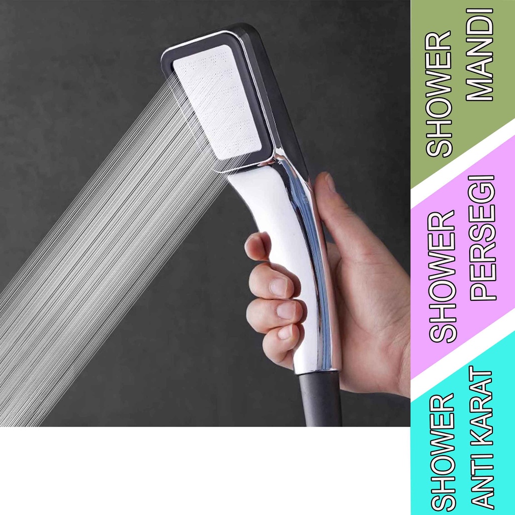 Shower Kamar Mandi - Shower Mandi Persegi - Kepala Shower Stainless
