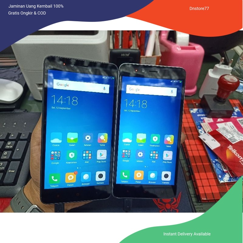 Hp Xiaomi Redmi Note 2 4G Ram 2Gb Rom 16Gb Second Hp murah Xiaomi Redmi Note 2
