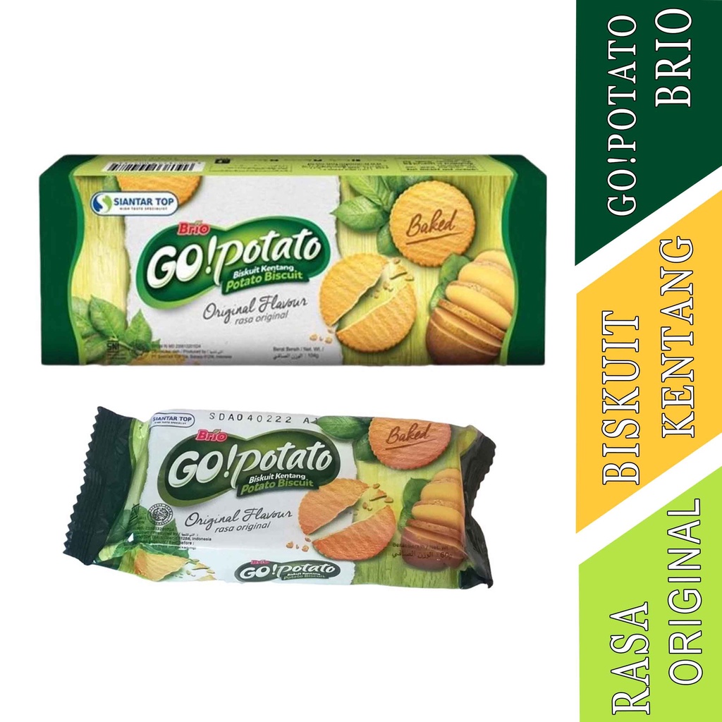 

Rasa Original - GO!Potato Biskuit Kentang - 104g