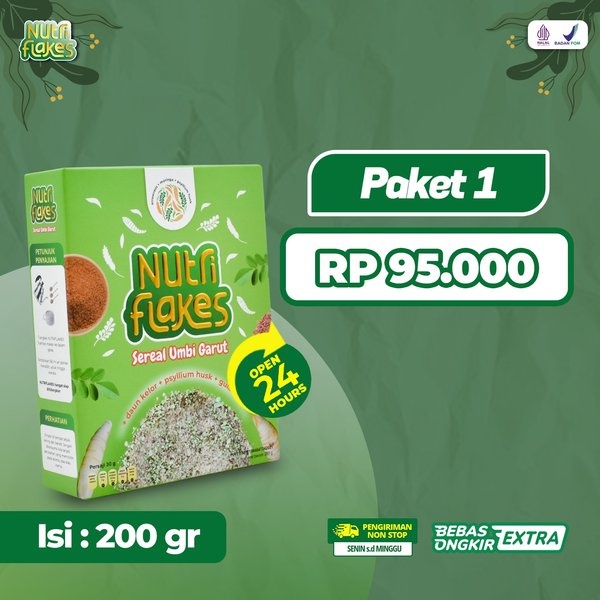 

100% ORIGINAL NUTRIFLAKES ORIGINAL - Sereal Sehat Terapi Asam Lambung