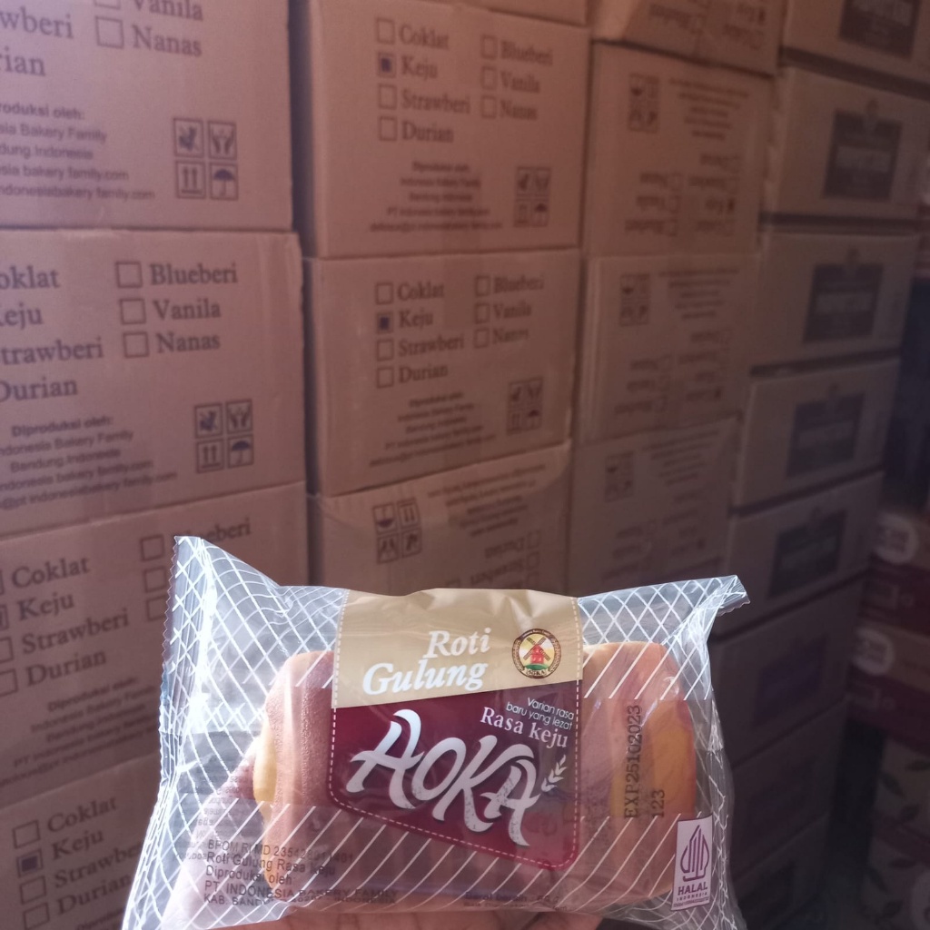 

AOKA Roti Gulung, 1 dus isi 60 pcs