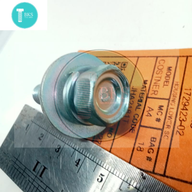 BAUT 17 M12X35 DOBEL RING LEBAR BAUT BAJA PANJANG 3,5 cm drat krucut