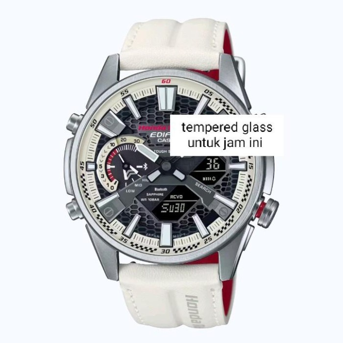 tempered glass for CASIO EDIFICE ECB-S100HR-1A anti gores jam tangan TG pelindung layar screen prote