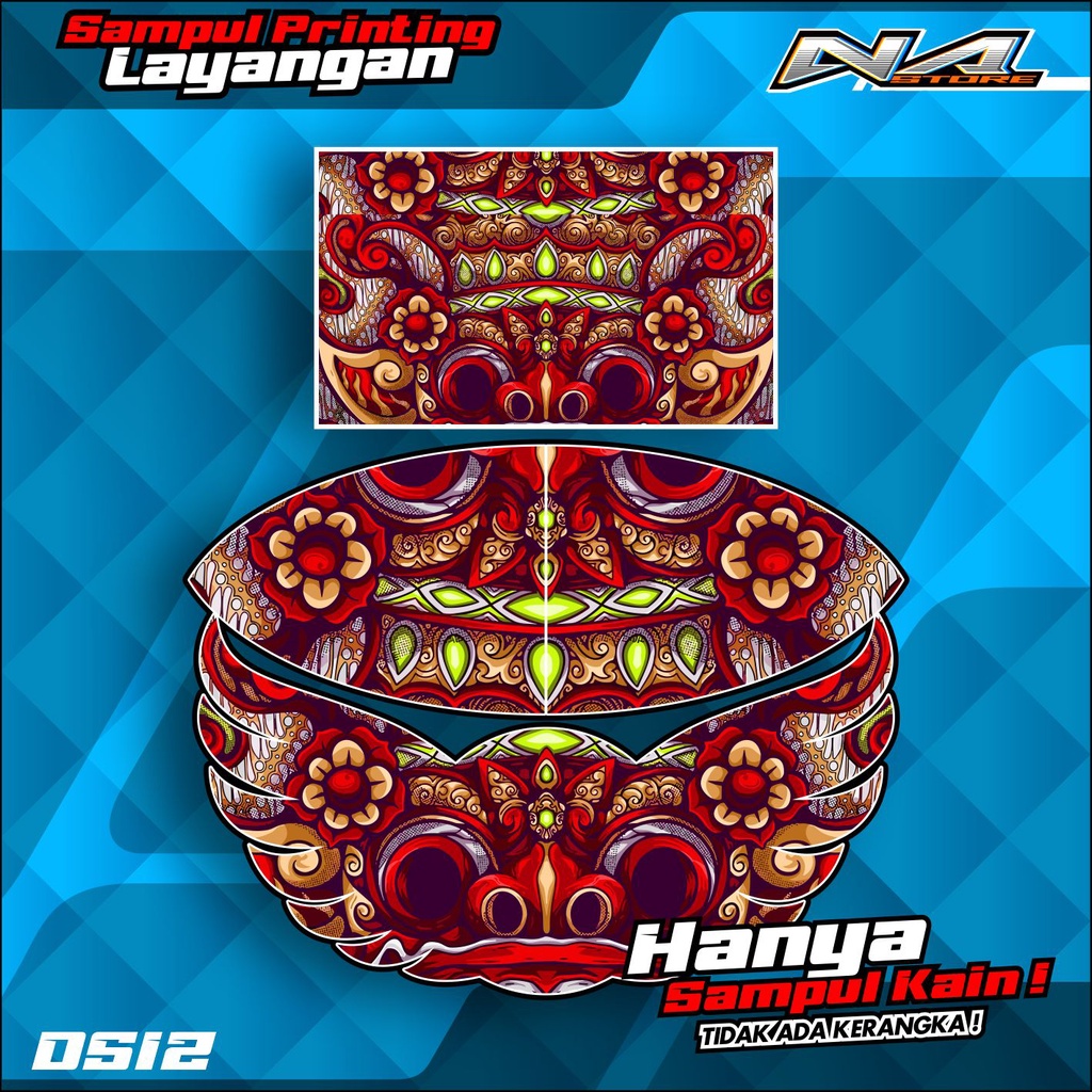 Kain Layangan  Ram Raman , Gapangan Pegon , Gapaangan Ceper  Full Printing   - HANYA KAIN