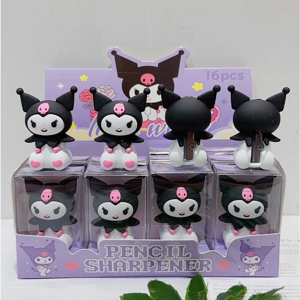 

RAUTAN PENSIL 3D SANRIO / RAUTAN KUROMI MELODY / PENCIL SHARPENING MOTIF KUROMI MELODY