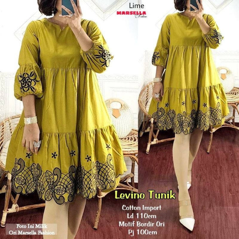 (LeccaStore) Levino Tunik katun BY MARSELLA
