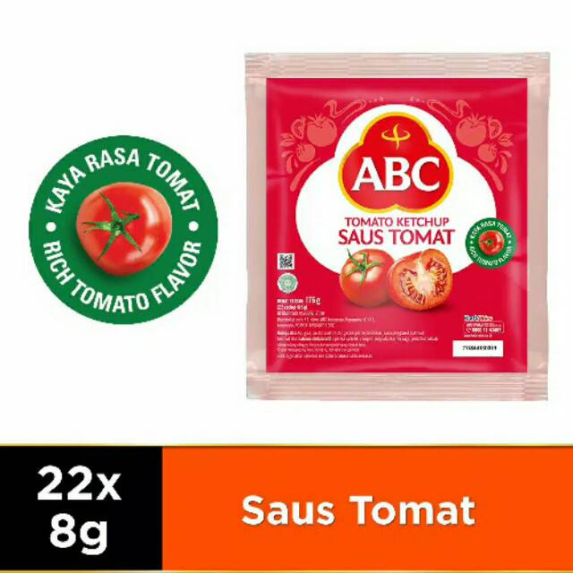 

Farafi - ABC Saus Sachet 8 g x 22 - Tomat, Sambal Asli