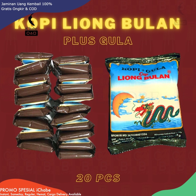 

[BISA COD] DS LIONG Kopi Liong Plus Gula 20 Sachet Khas Bogor