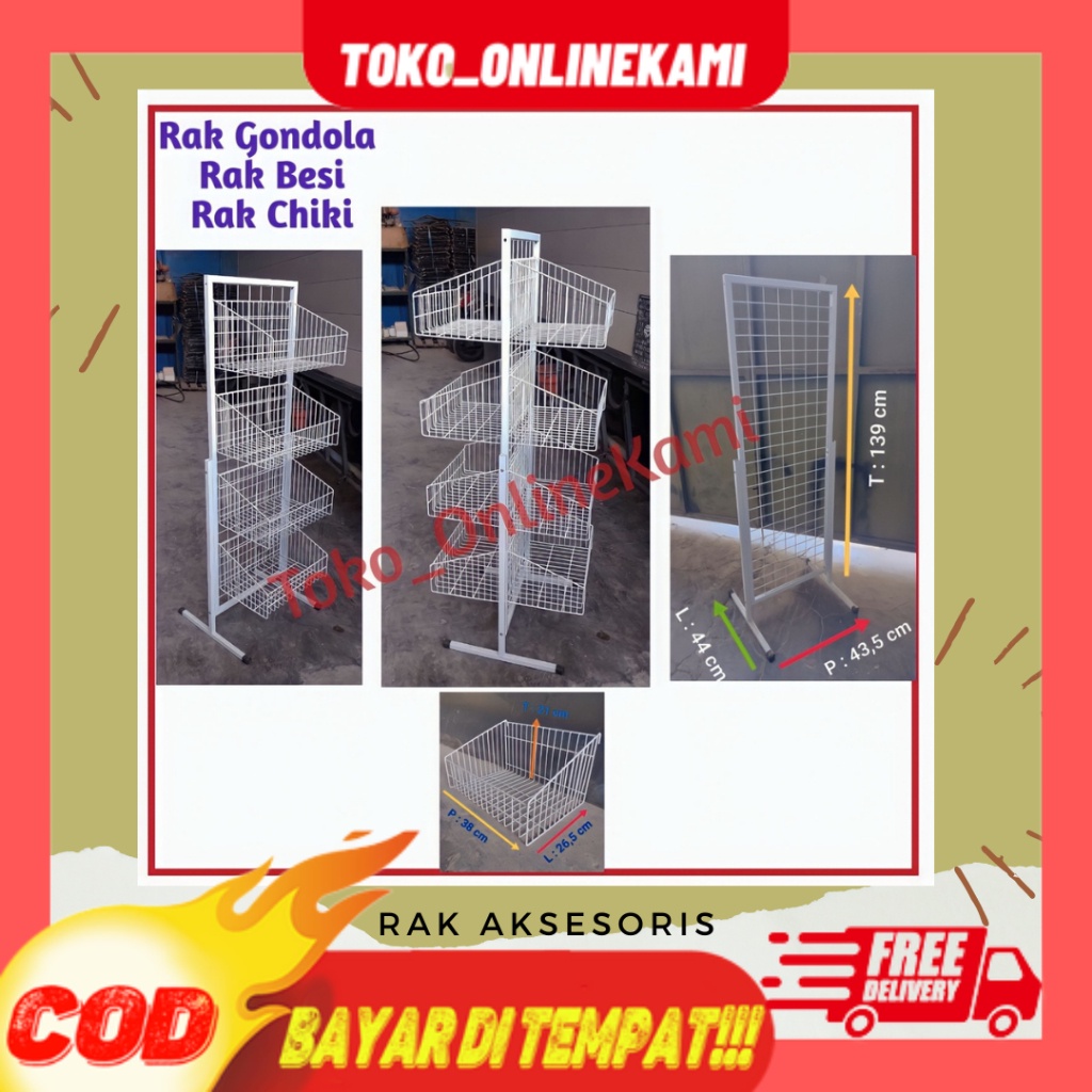 RAK AKSESORIS/RAK GONDOLA MINI/RAK CHIKI/Rak High Cuality/Rak Serbaguna