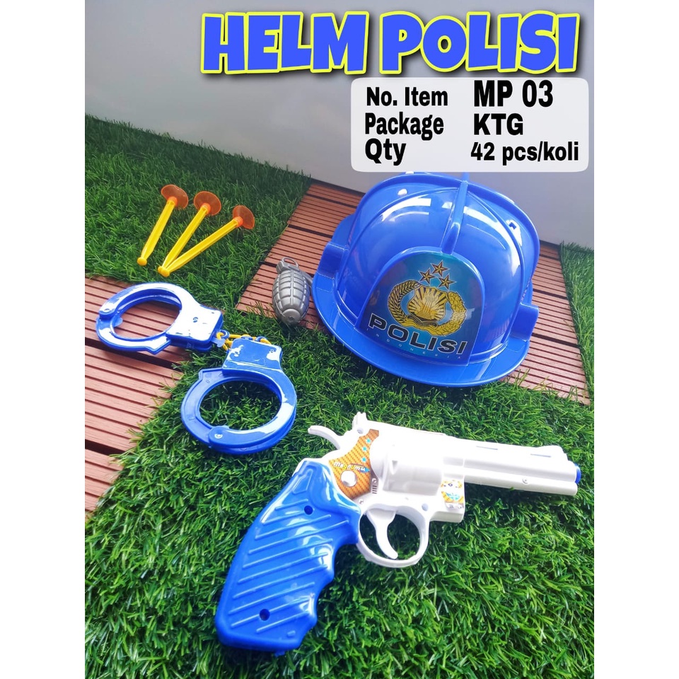 ( BISA COD ) MAINAN ANAK HELEM POLISI DAN HELEM PEMADAM LENGKAP DENGAN PERALATAN MURAH BERKUALITAS