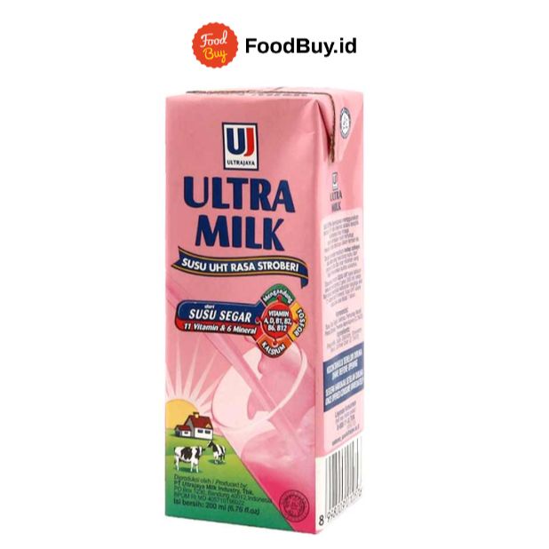 

Ultramilk Susu UHT Rasa Stroberi 200 gr