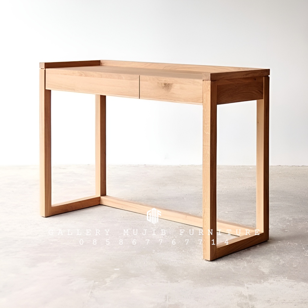 meja belajar kayu jati mebel jepara minimalis