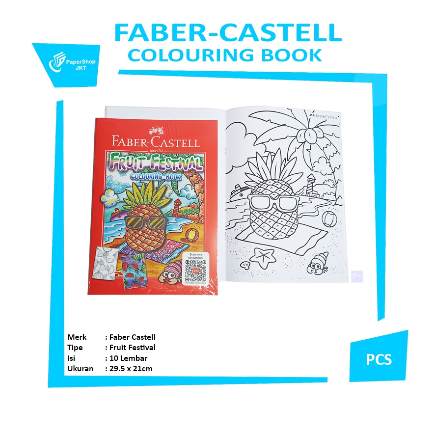 

Faber Castell - Fruit Festival Colouring Book - Pcs