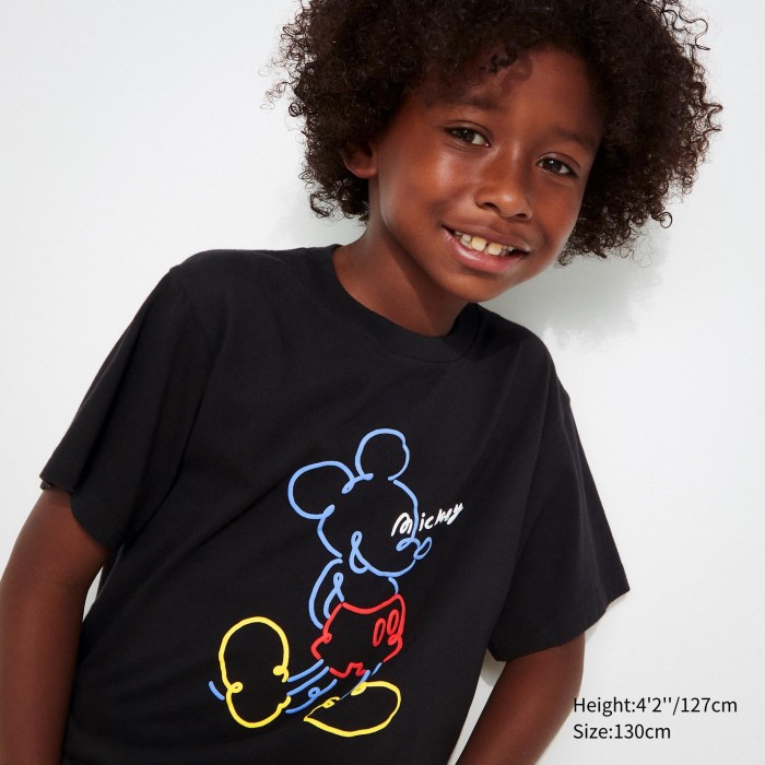 UNIQLO KIDS UT Mickey Stands Lengan Pendek 466312 Anak