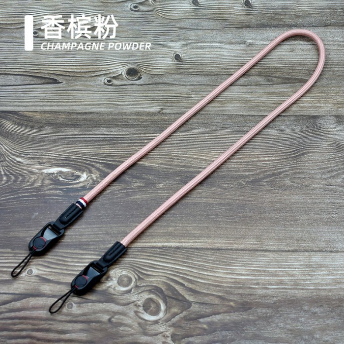 

Neck Strap Kamera - Quick Release Buckle Mountaineering Rope Strap - Champagne Pink