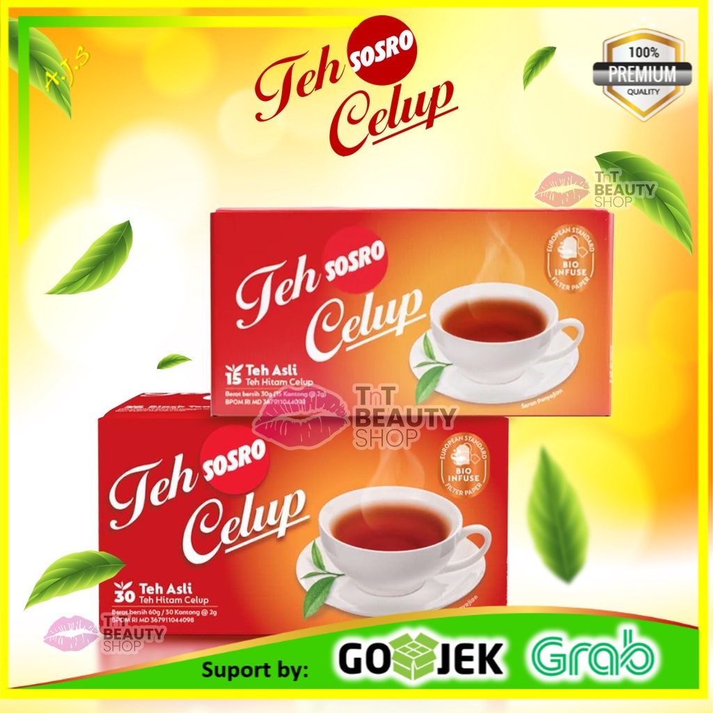 

Teh Celup Sosro - Teh Hitam Berkualitas - Tea Bag - Isi 30 - Isi 15 |