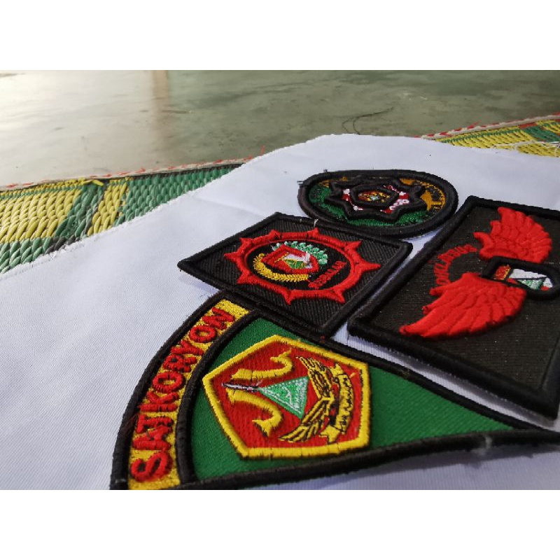 Bordir Bordir BORDIR TIMBUL BANSER NAMA DAN LOGO TERMURAHbisa pesan satuan