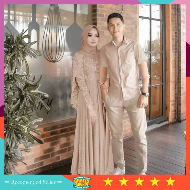 ⭐⭐⭐⭐⭐ Baju Couple Remaja Setelan One Set Murah / XC - Couple Viola / Baju Pasangan Muslim / Couple T