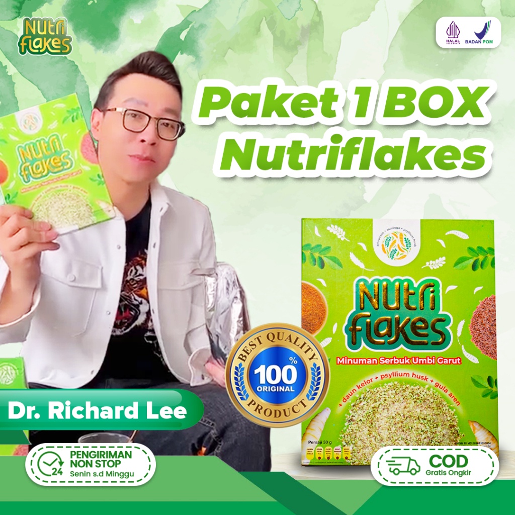 

ORIGINAL - Minuman Ekstra Umbi Garut Bantu Atasi Masalah Asam Lambung Maag Magh Kronis Mual Muntah Gerd Tersetifikadi BPOM dan Halal MUI sehatsae_store Nutriflakes