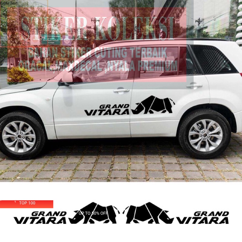 STIKER MOBIL STICKER CUTTING BODY GRAND VITARA TERMURAH