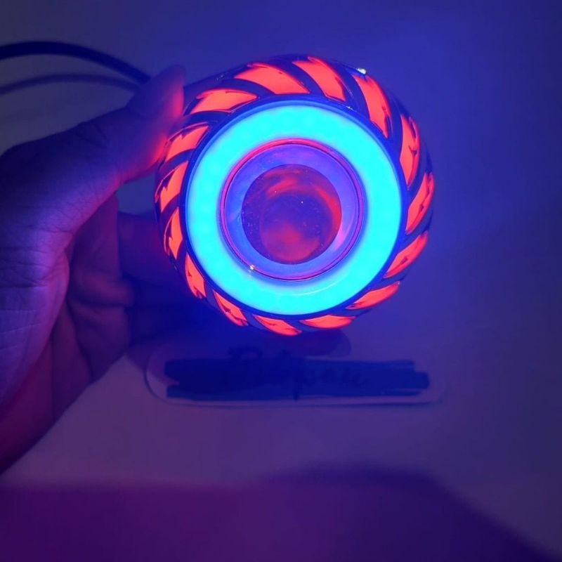 LAMPU DEPAN UTAMA PROJIE MINI 2.5 INCH KIPAS SEMUA MOTOR