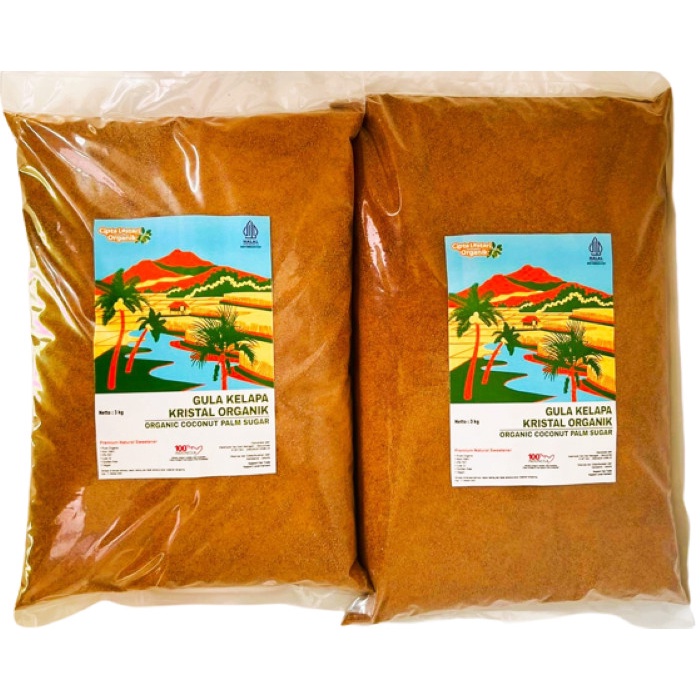 

[Big Sale] Gula Kelapa Organik 3 Kg Twin Pack - Organic Coconut Sugar 3 kg 2 Pack