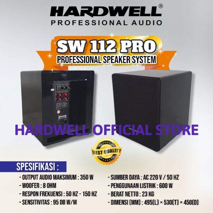 Subwoofer Aktif / Subwoofer Active 12 Inch Hardwell SW 112 PRO