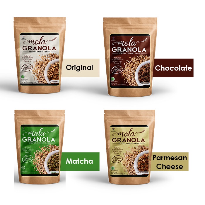 

[GOI] Paket 4 pcs Mola Granola - Msg2 Rasa 1 pcs