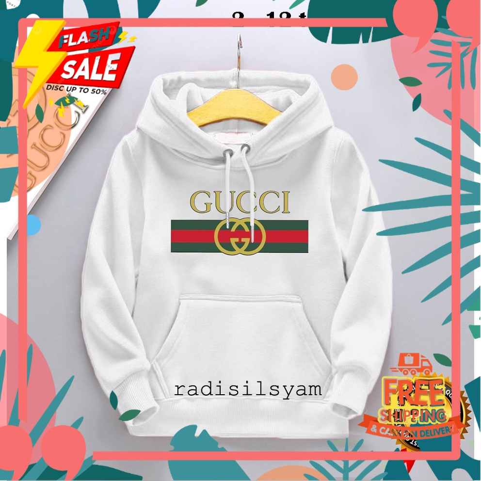 Modern Modis Stylish // Sweater Hoodie Anak Perempuan 2-12 tahun / Sweater Anak Sablon Gucci / Jaket