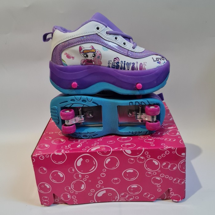 Terlaris ✨ -Sepatu Roda Anak/Sepatu Roda Anak perempuan/Sepatu Roda Anak Laki-Laki - Frozen #5, 34