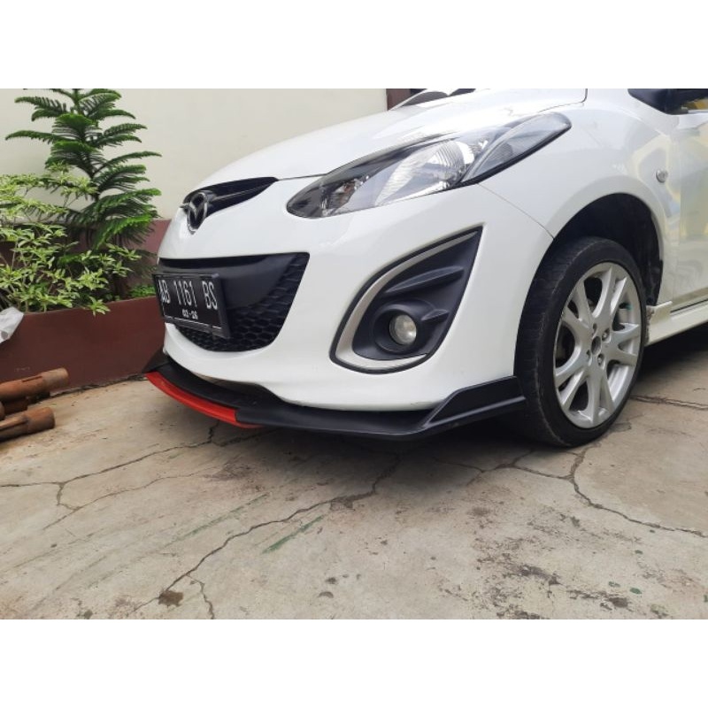 Lips Bumper Mazda 2 Fullset Winglet depan Mazda 2