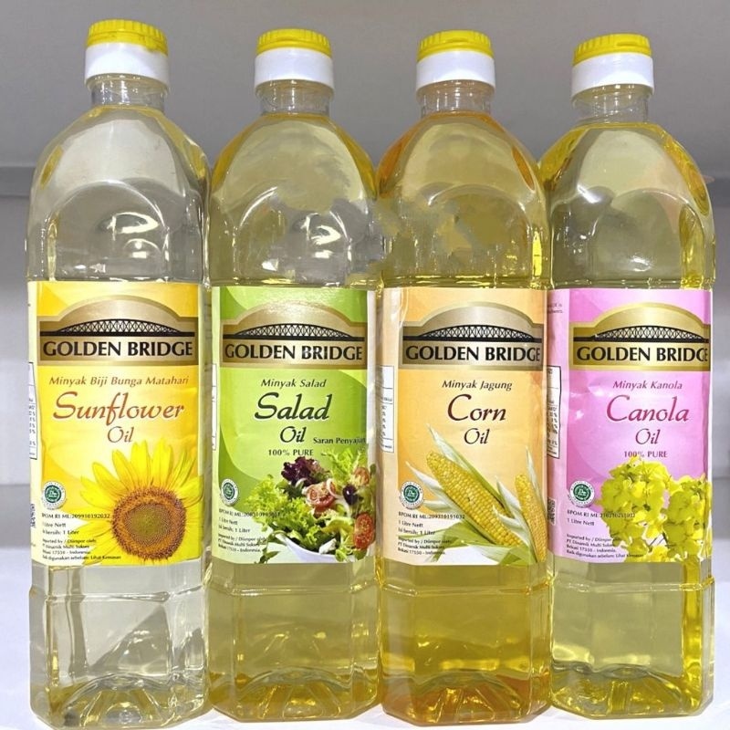 

GOLDEN BRIDGE 1 LITER CANOLA OIL/SUNFLOWER OIL/SALAD OIL/CORN OIL