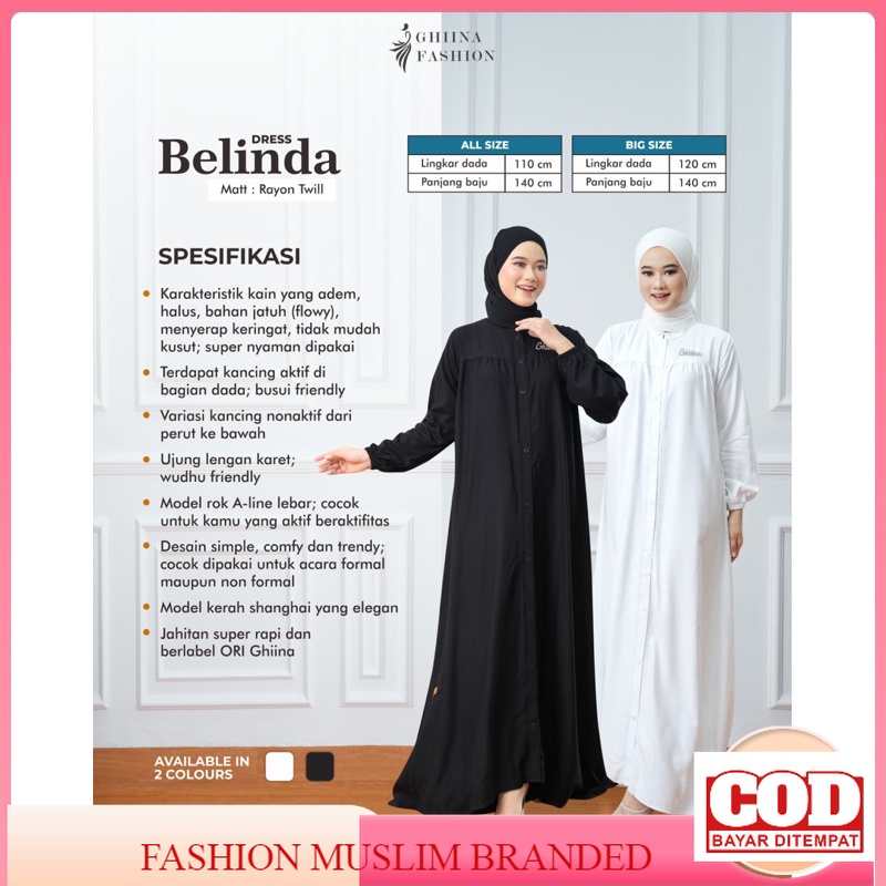 Ayunda,belinda,lucinda by Ghina Fashion Gamis Kekinian