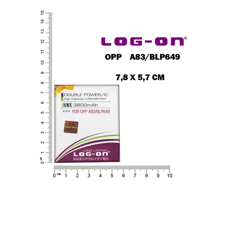 LOG ON BL469 | OPPO A83 - BL649 BATRE POWER BOOST DOUBLE IC BATTERY
