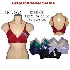 (BHLCa29) BH BRA WANITA LINGCAO A29 CUP KECIL TANPA KAWAT KANCING 2
