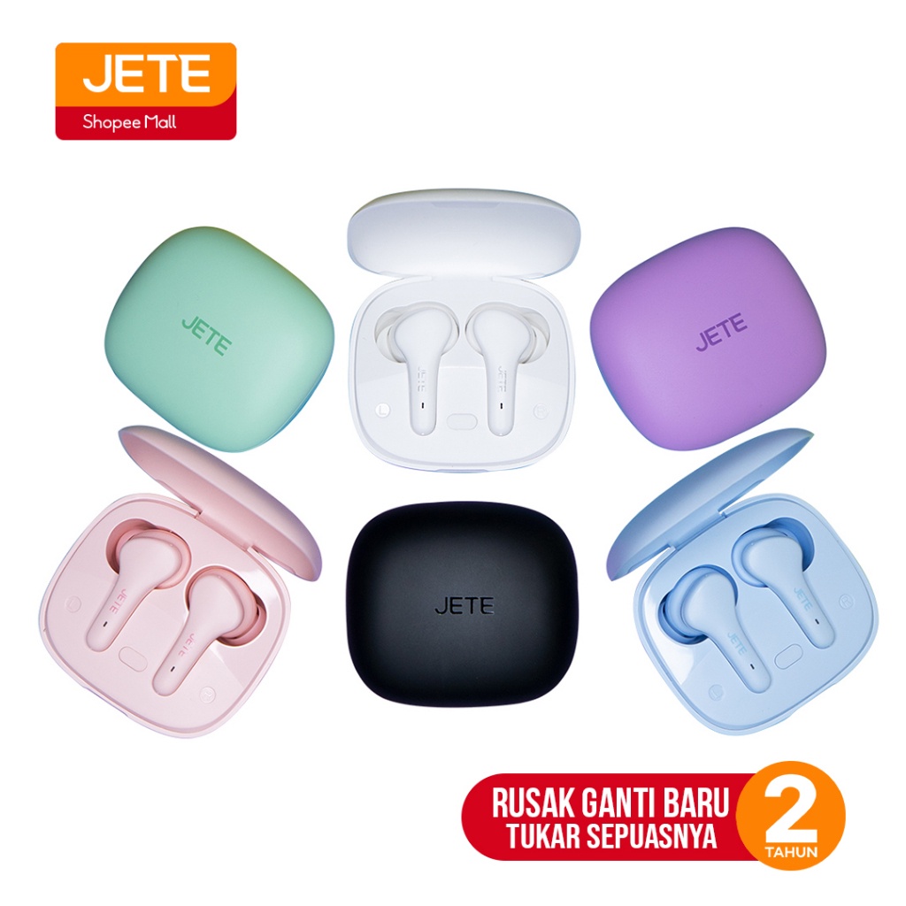JETE T9 TWS Earbuds Headset Bluetooth V5.1 | TWS GAMING - Garansi 2 Tahun