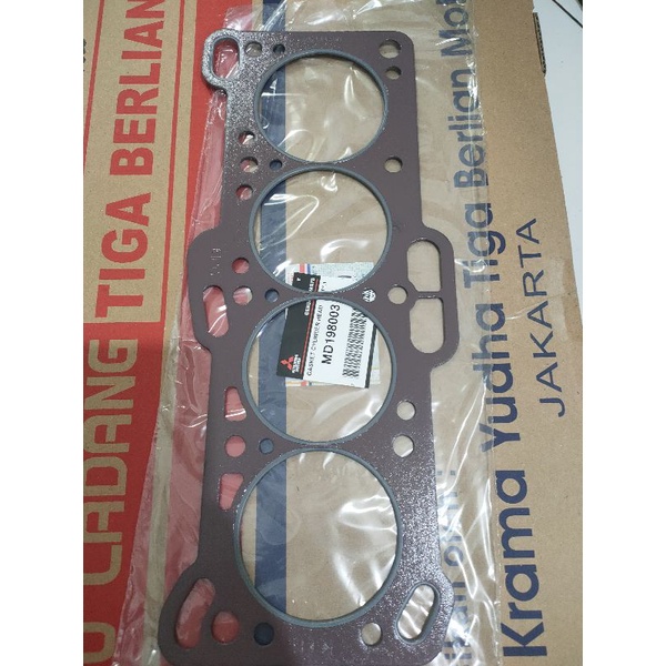 paking packing gasket cylinder head Mitsubishi colt T120 ss karburator injeksi Coklat MD198003