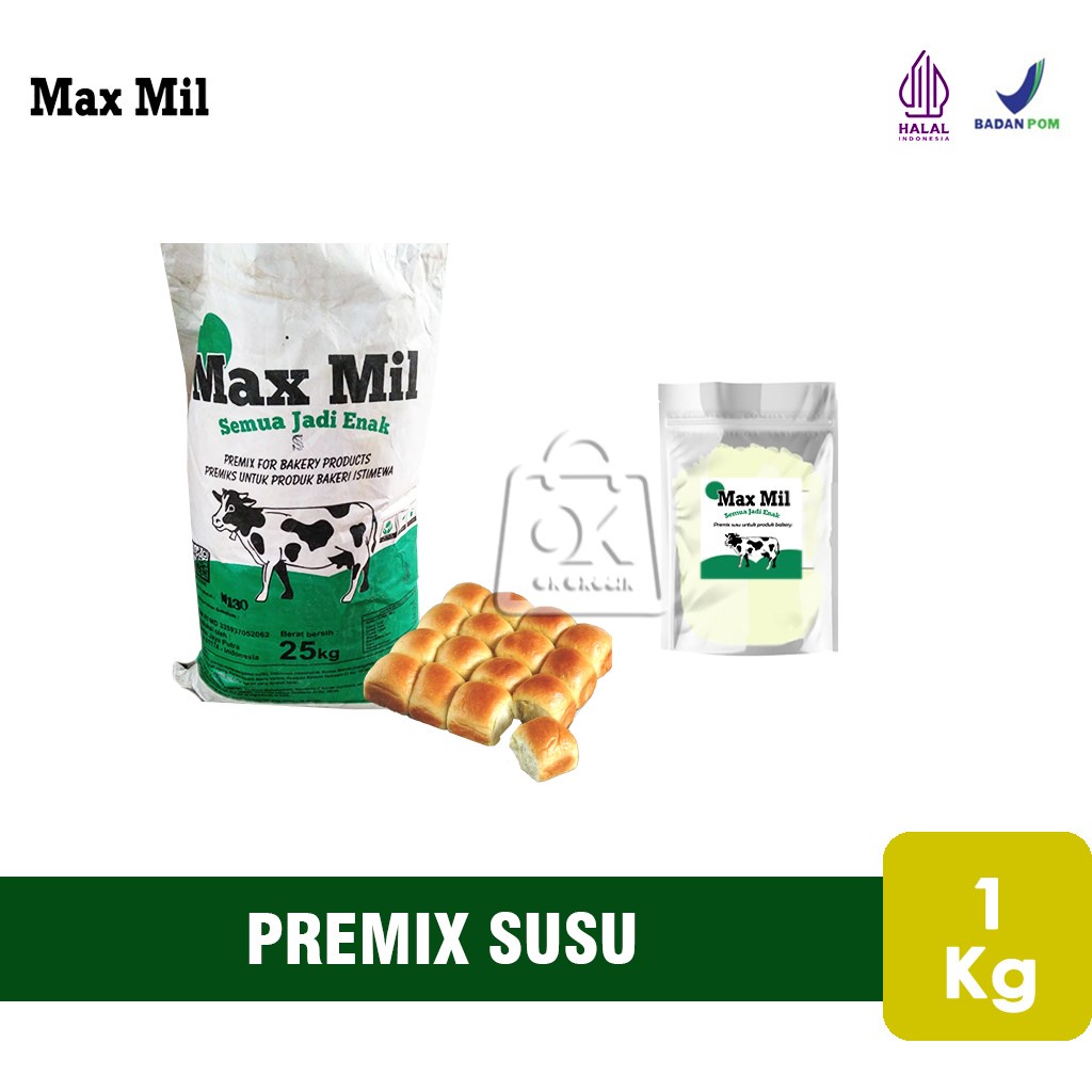 

Premix Susu Full Cream Max Mil / Premix Susu For Baking (1 Kg)