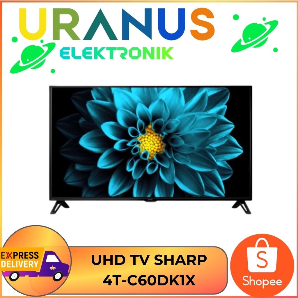 Sharp  4T-C60DK1X Smart TV Sharp 60Inch TV LED 4K UHD Garansi Resmi