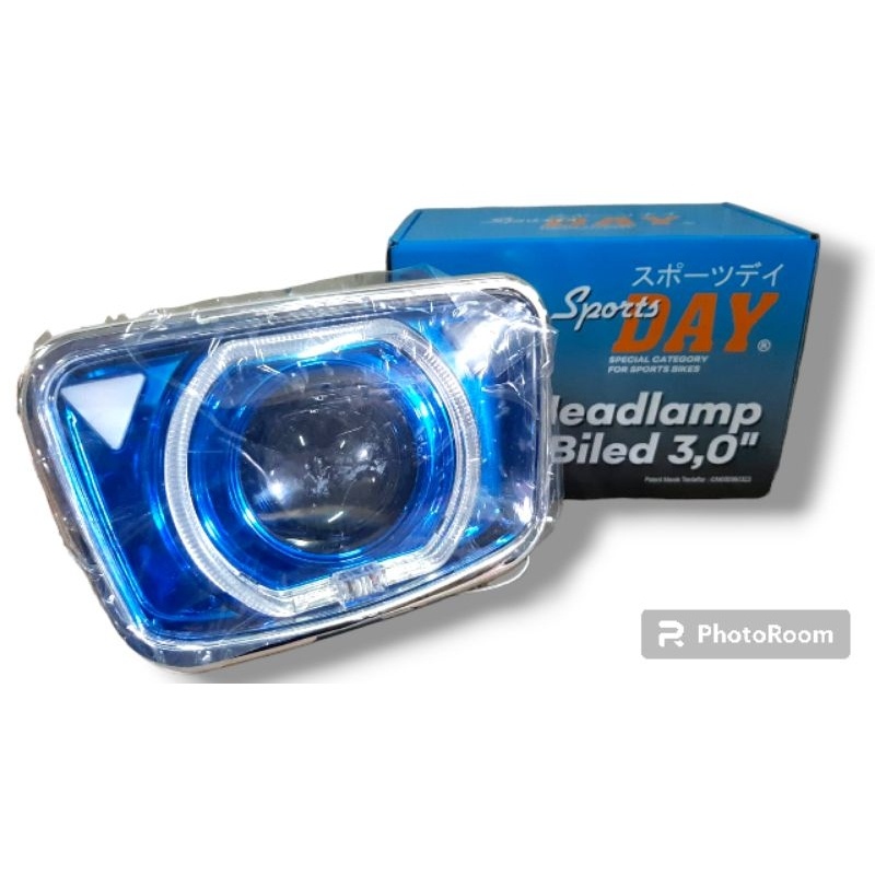 Lampu Biled RX King oval Kaca Bening Day