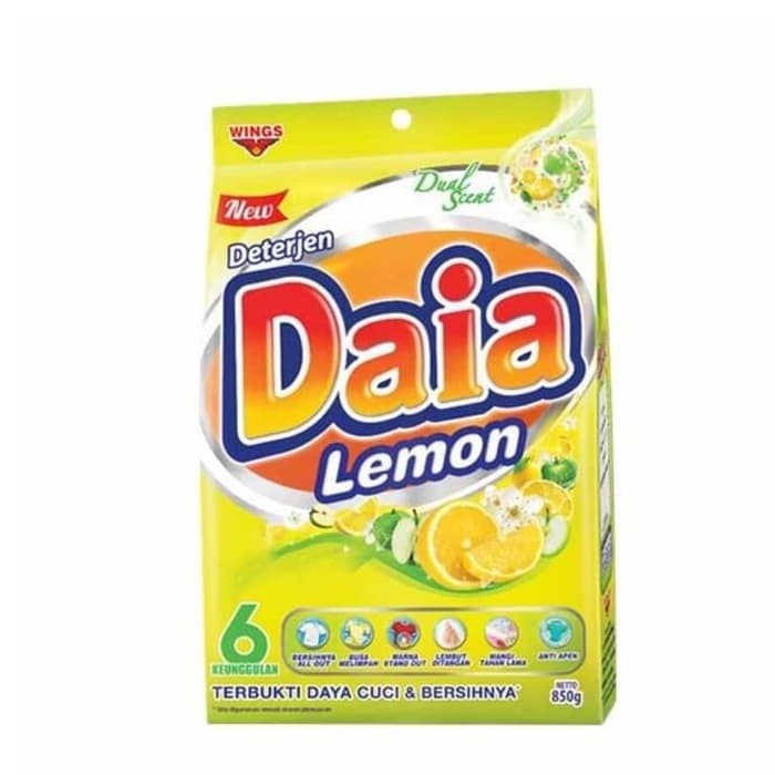 DETERJEN DAIA 800g LEMON